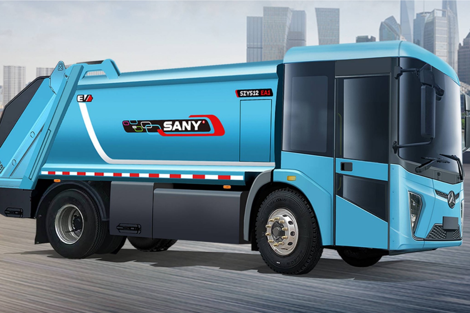 三一 純電(diàn)動低入口壓縮式垃圾車(chē)